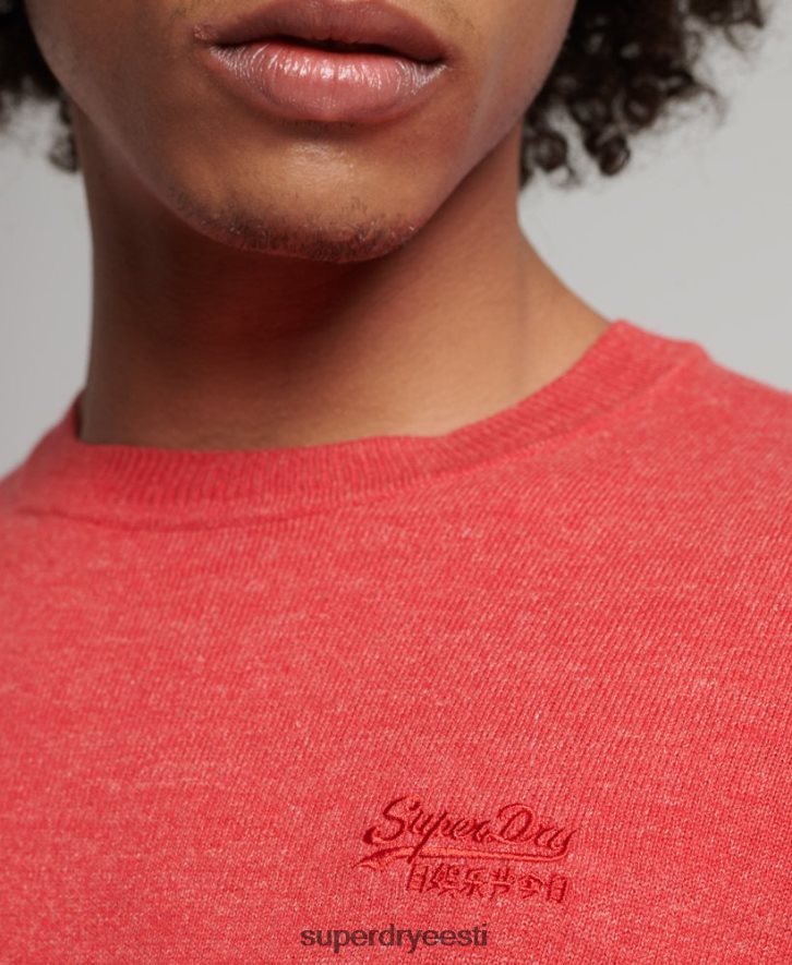 Superdry mehed oranži etiketiga meeskonna hüppaja B2LT45352 Riietus punane