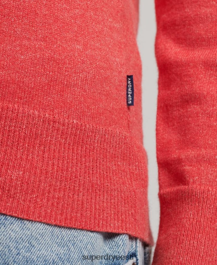 Superdry mehed oranži etiketiga meeskonna hüppaja B2LT45352 Riietus punane