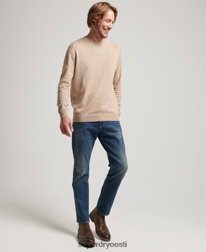 Superdry mehed orgaanilisest puuvillast kašmiirist kampsun B2LT45264 Riietus beež