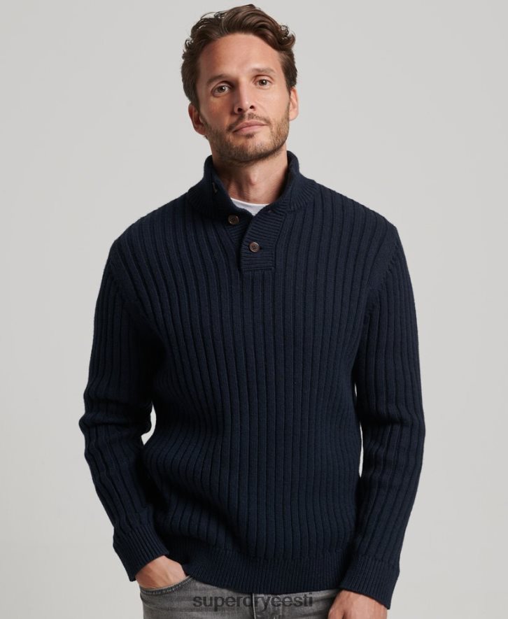 Superdry mehed soonikkoes henley kampsun B2LT45273 Riietus merevägi