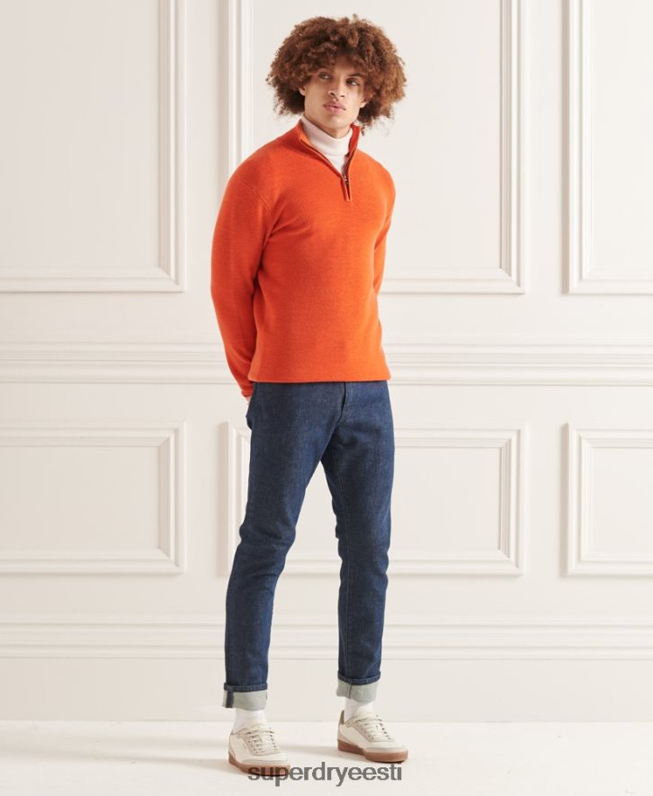 Superdry mehed studios meriino henley džemprid B2LT45288 Riietus oranž
