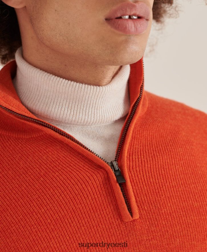 Superdry mehed studios meriino henley džemprid B2LT45288 Riietus oranž
