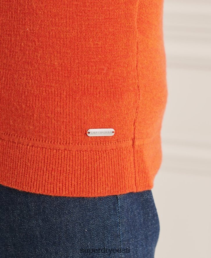 Superdry mehed studios meriino henley džemprid B2LT45288 Riietus oranž