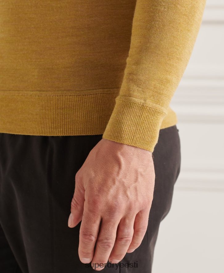 Superdry mehed studios merino crew hüppaja B2LT41312 Riietus kollane