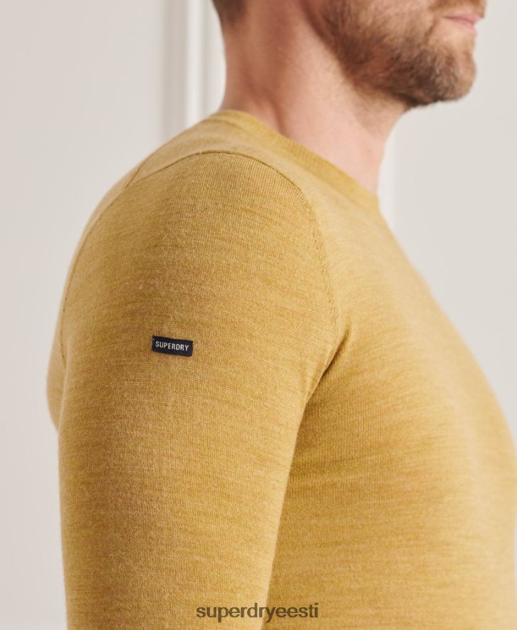 Superdry mehed studios merino crew hüppaja B2LT41312 Riietus kollane