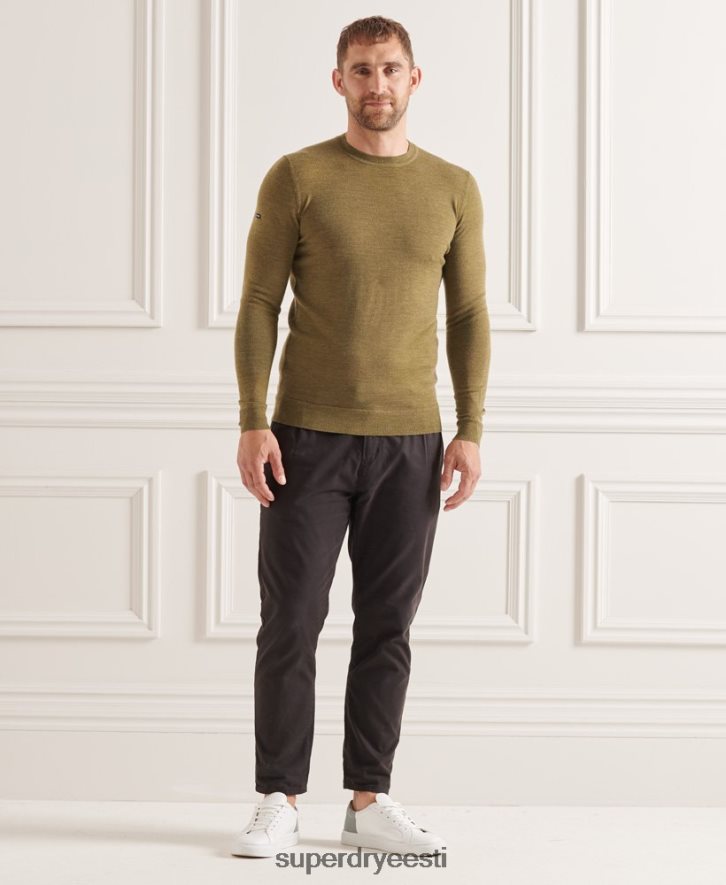 Superdry mehed studios merino crew hüppaja B2LT41313 Riietus roheline