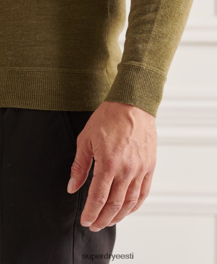 Superdry mehed studios merino crew hüppaja B2LT41313 Riietus roheline