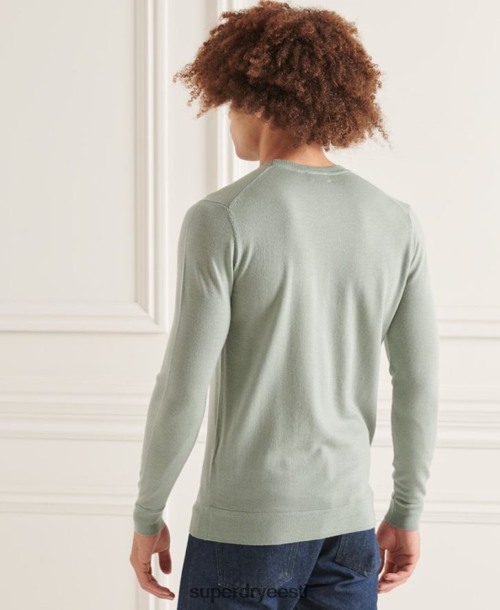 Superdry mehed studios merino crew hüppaja B2LT41315 Riietus tumehall