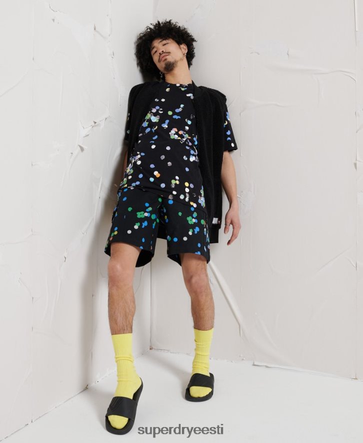 Superdry mehed energia ekstra lühikesed püksid B2LT4329 Riietus must