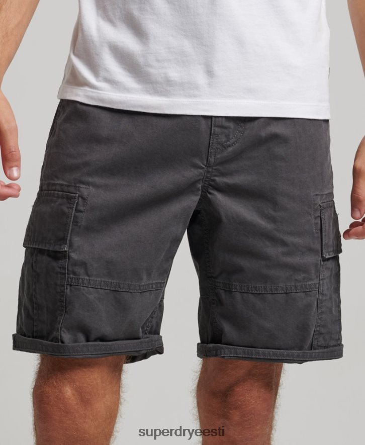 Superdry mehed orgaanilisest puuvillast rasked kaubapüksid B2LT4250 Riietus tumehall