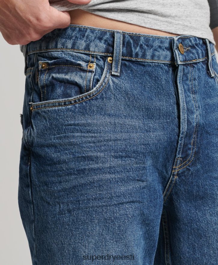 Superdry mehed orgaanilisest puuvillast vintage sirge lühike B2LT4273 Riietus tumesinine