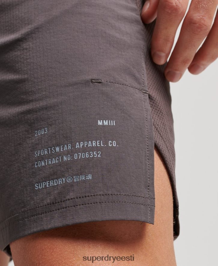 Superdry mehed rongi hübriidpüksid B2LT41409 Riietus hall