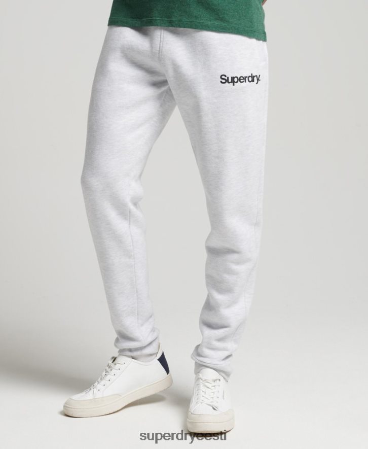 Superdry mehed core logo klassikaline joggers B2LT46422 Riietus helehall