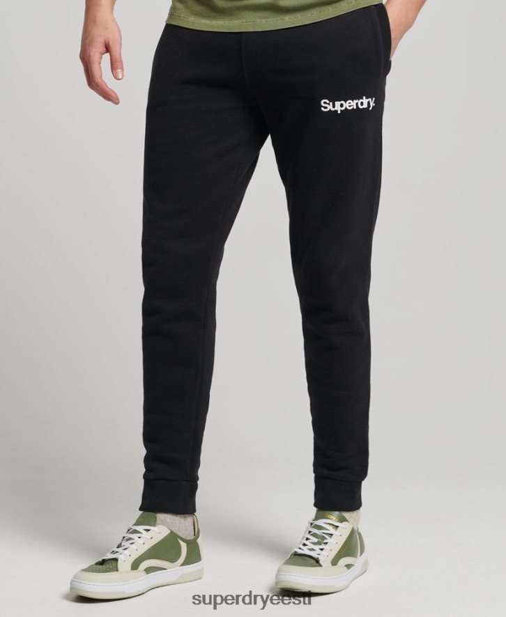 Superdry mehed core logo klassikaline joggers B2LT46441 Riietus must