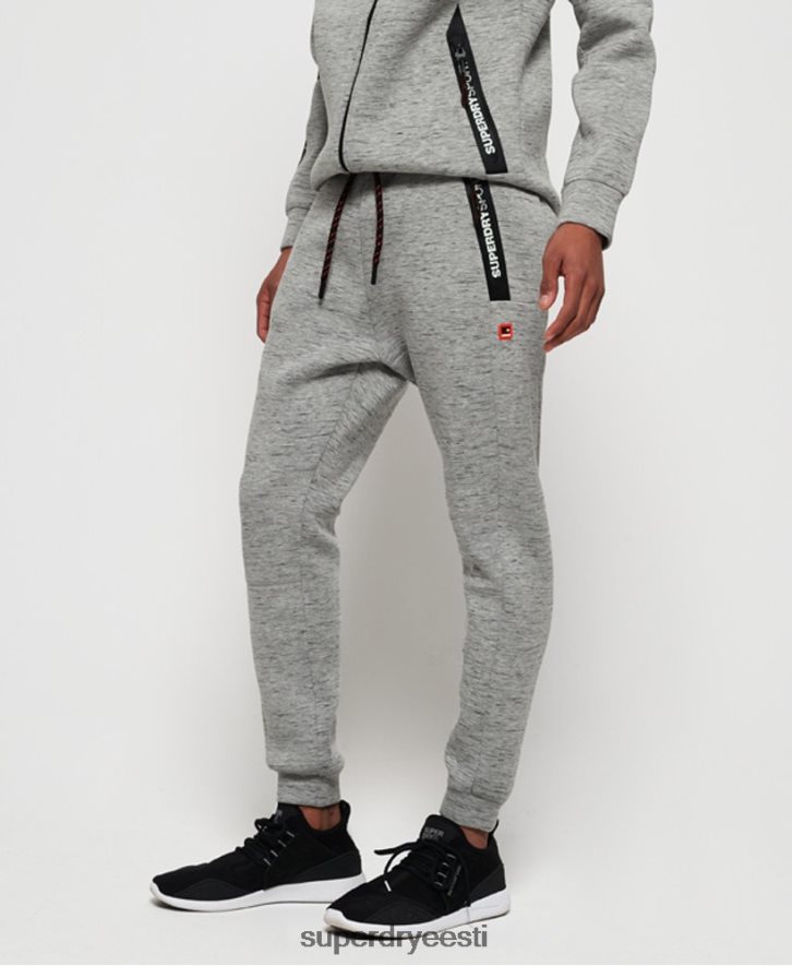 Superdry mehed jõusaalitehnoloogia venivad saledad sörkijad B2LT41442 Riietus hall