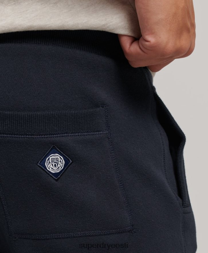 Superdry mehed kolledži logoga saledad mansetiga sörkijad B2LT46496 Riietus merevägi