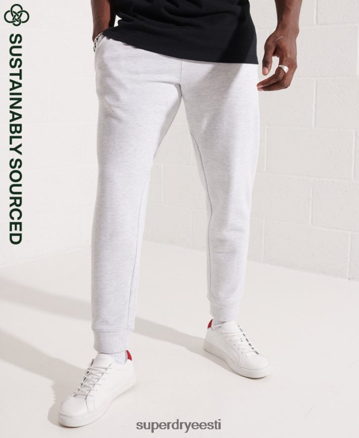 Superdry mehed orgaanilise puuvilla koodiga hädavajalikud jooksjad B2LT46407 Riietus helehall