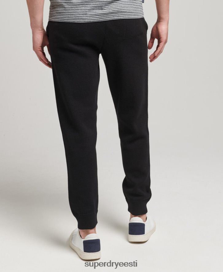 Superdry mehed orgaanilise puuvilla stuudiod hädavajalikud sörkijad B2LT46480 Riietus must