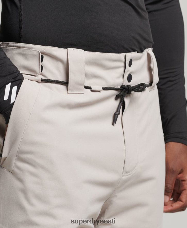 Superdry mehed suusa ülimad päästepüksid B2LT41371 Riietus helehall