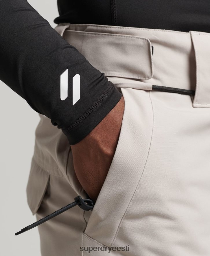 Superdry mehed suusa ülimad päästepüksid B2LT41371 Riietus helehall