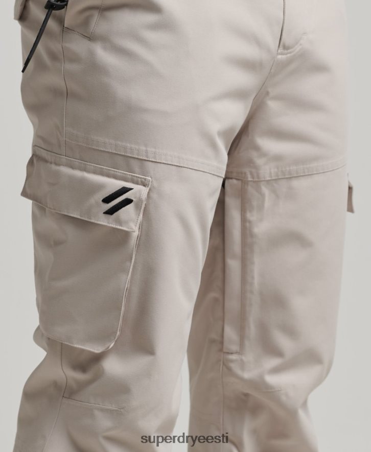 Superdry mehed suusa ülimad päästepüksid B2LT41371 Riietus helehall