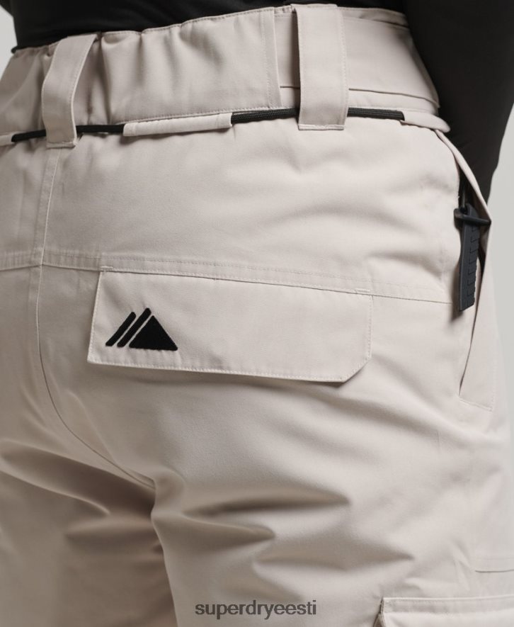 Superdry mehed suusa ülimad päästepüksid B2LT41371 Riietus helehall