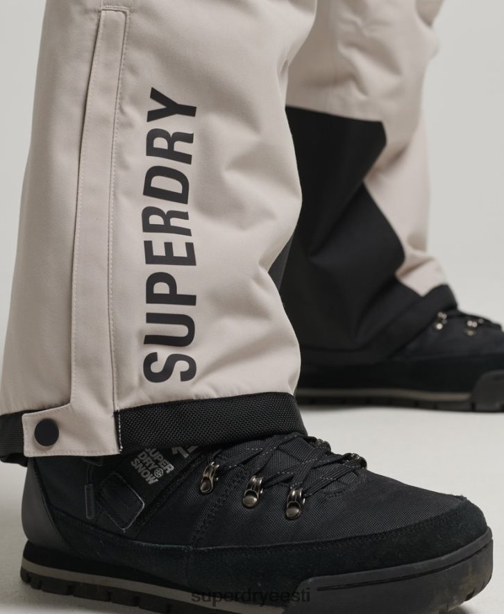 Superdry mehed suusa ülimad päästepüksid B2LT41371 Riietus helehall