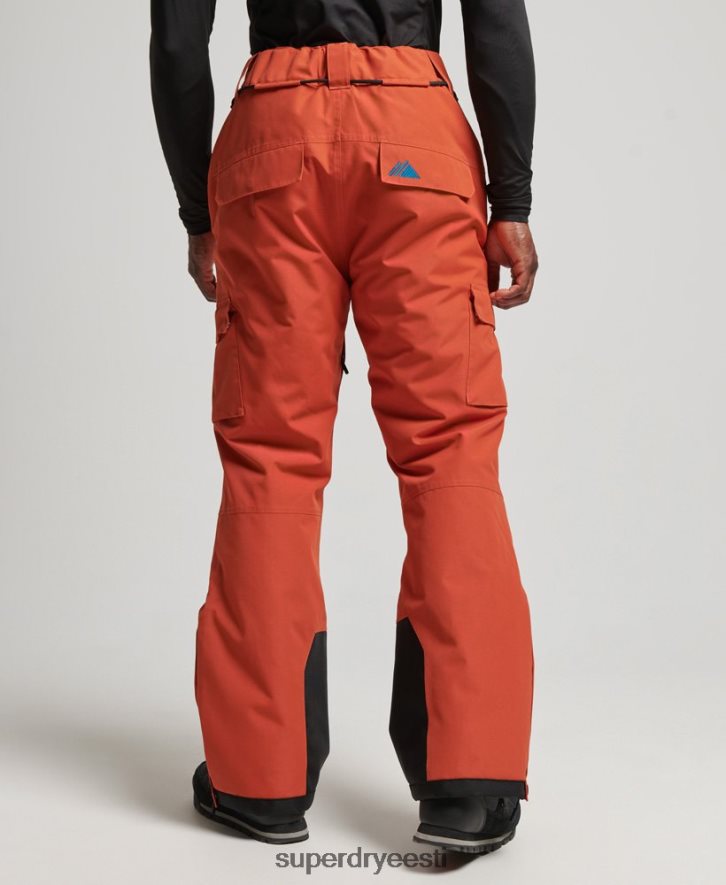 Superdry mehed suusa ülimad päästepüksid B2LT41378 Riietus oranž