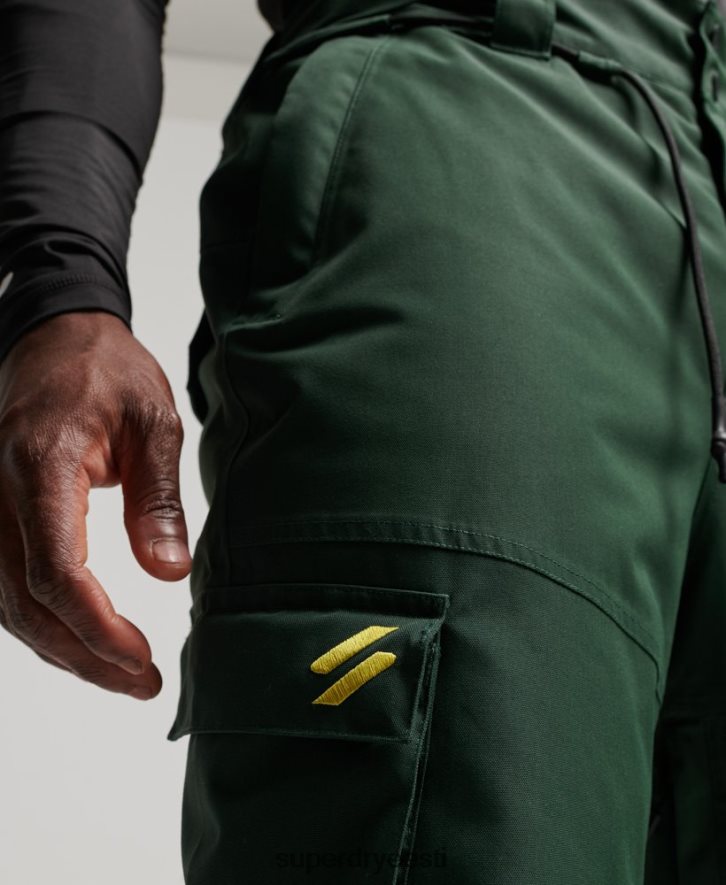 Superdry mehed suusa ülimad päästepüksid B2LT41380 Riietus roheline