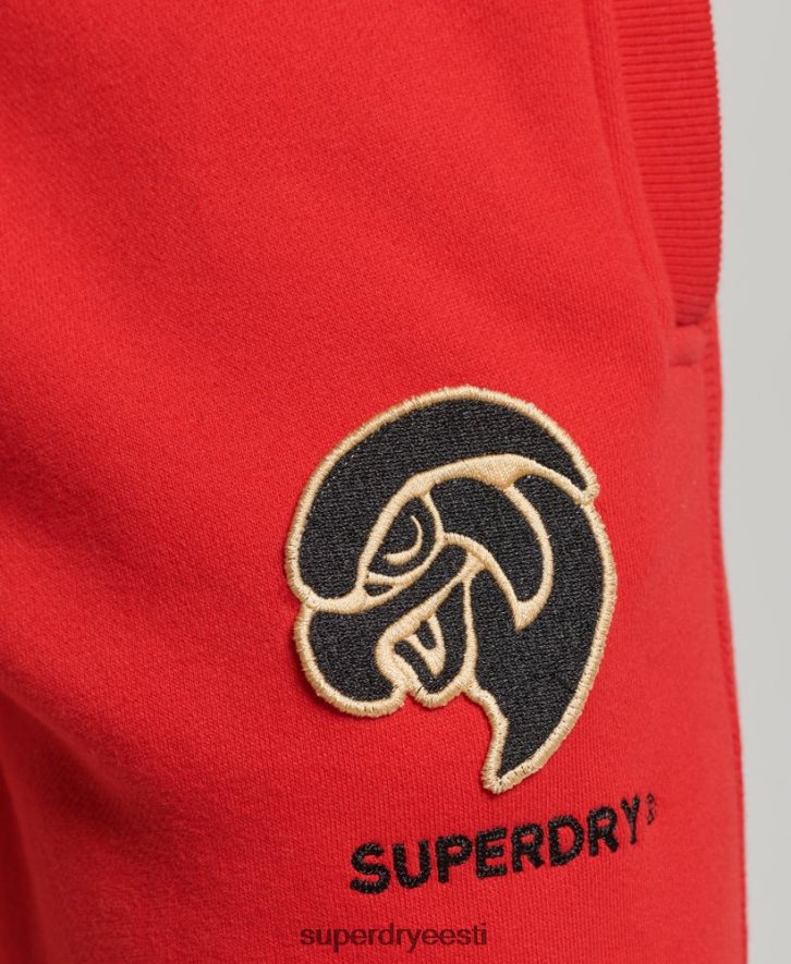 Superdry mehed vanaaegsed kolledžijooksjad B2LT46469 Riietus punane