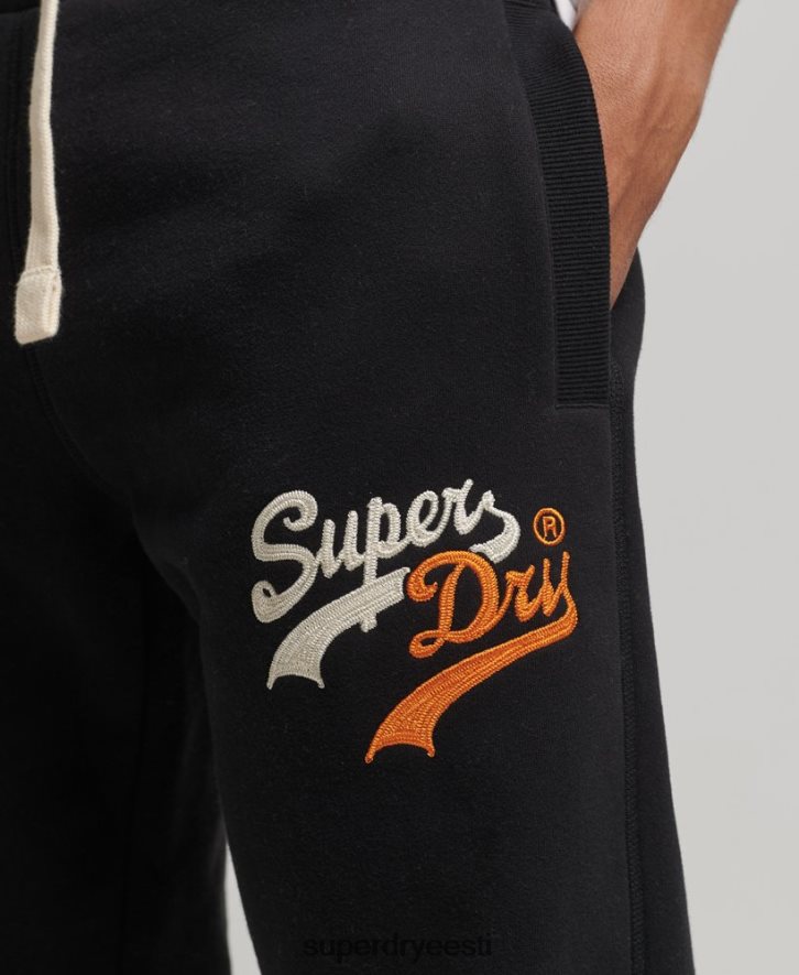 Superdry mehed vintage logo huvi sörkijad B2LT46425 Riietus must