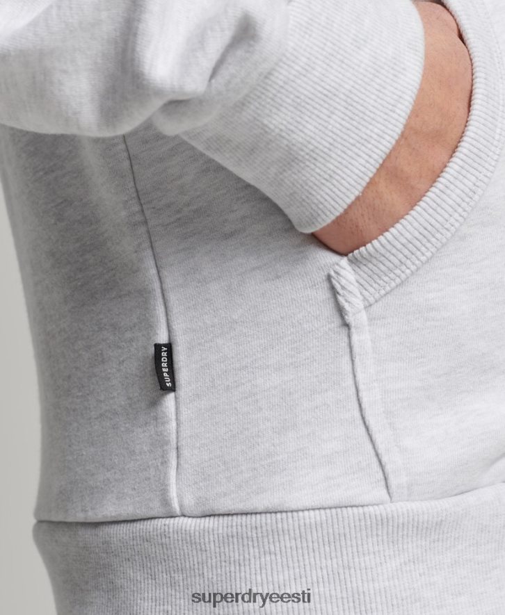 Superdry mehed Vintage core logoga klassikaline lukuga kapuuts B2LT45150 Riietus helehall