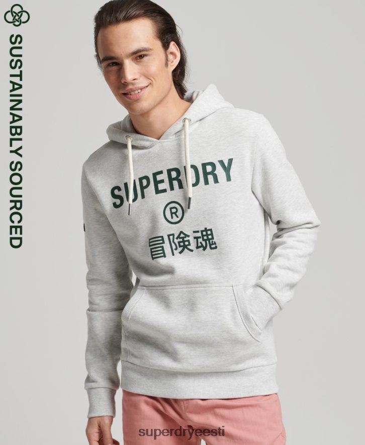 Superdry mehed Vintage ettevõtte logoga kapuuts B2LT45184 Riietus helehall