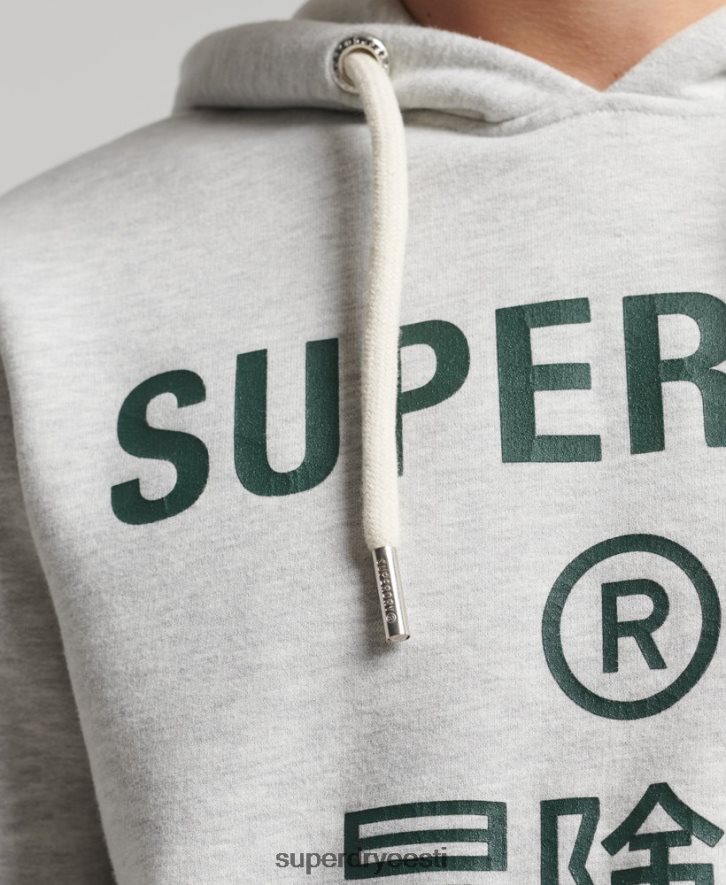 Superdry mehed Vintage ettevõtte logoga kapuuts B2LT45184 Riietus helehall