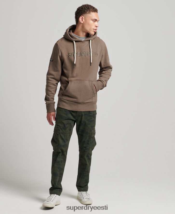 Superdry mehed Vintage ettevõtte logoga töökorras kapuuts B2LT45170 Riietus khaki