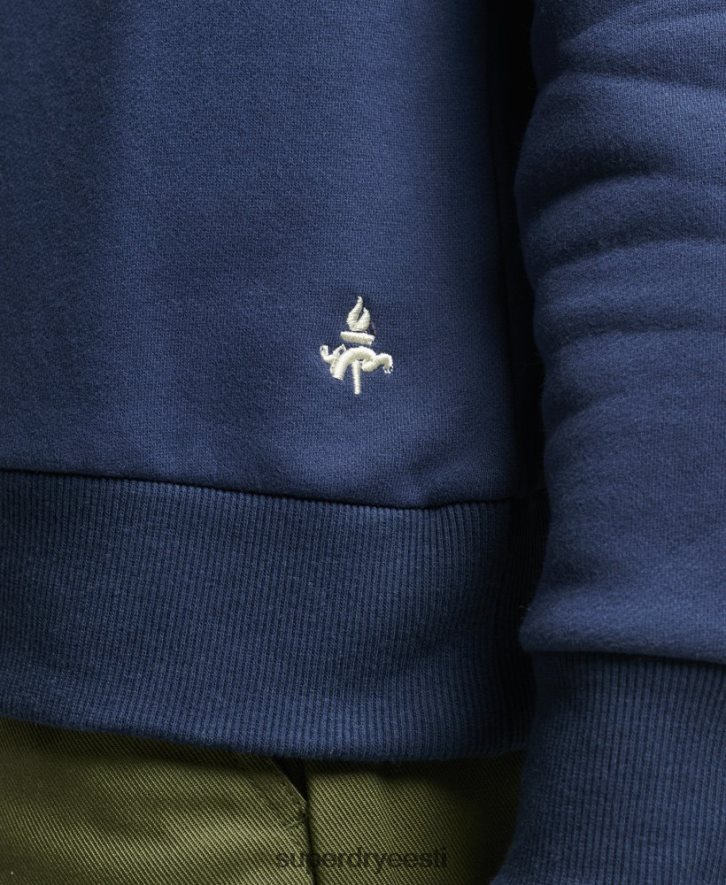 Superdry mehed Vintage jõusaali sportlik dressipluus B2LT4605 Riietus merevägi