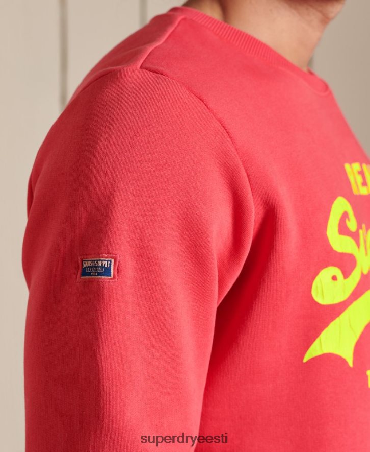 Superdry mehed Vintage logoga Ameerika klassikaline dressipluus B2LT45029 Riietus punane