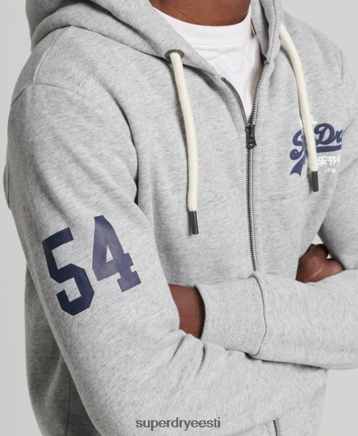 Superdry mehed Vintage logoga klassikaline lukuga kapuuts B2LT45148 Riietus hall