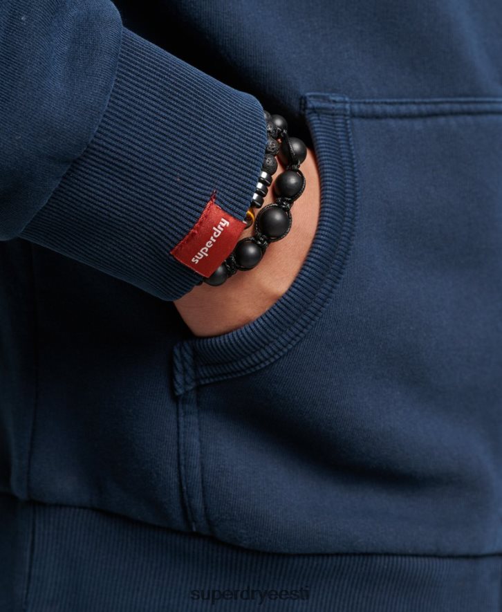 Superdry mehed Vintage logoga neoontõmblukuga kapuuts B2LT4456 Riietus merevägi