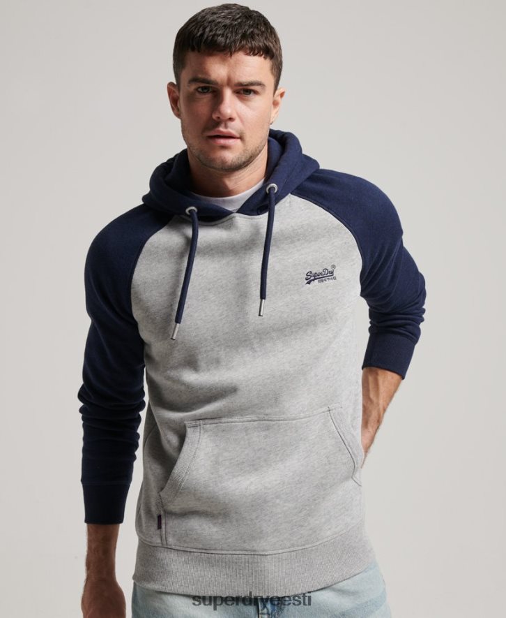 Superdry mehed Vintage logoga pesapalli kapuuts B2LT4689 Riietus hall