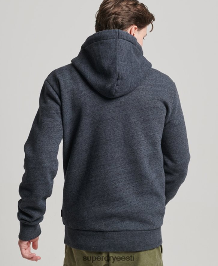 Superdry mehed Vintage logoga reljeefne kapuuts B2LT4767 Riietus merevägi