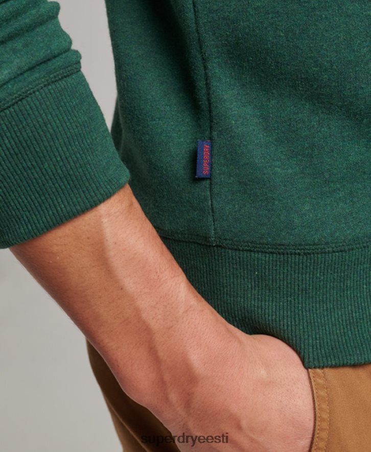 Superdry mehed Vintage logoga tikitud meeskonna dressipluus B2LT4475 Riietus roheline