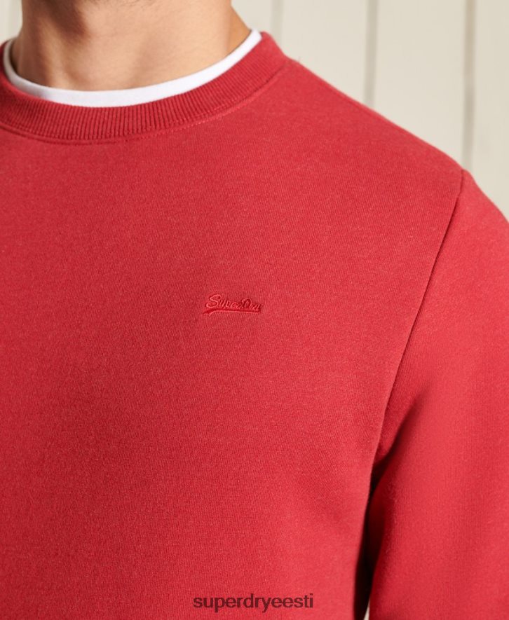 Superdry mehed Vintage logoga tikitud meeskonna dressipluus B2LT45210 Riietus punane