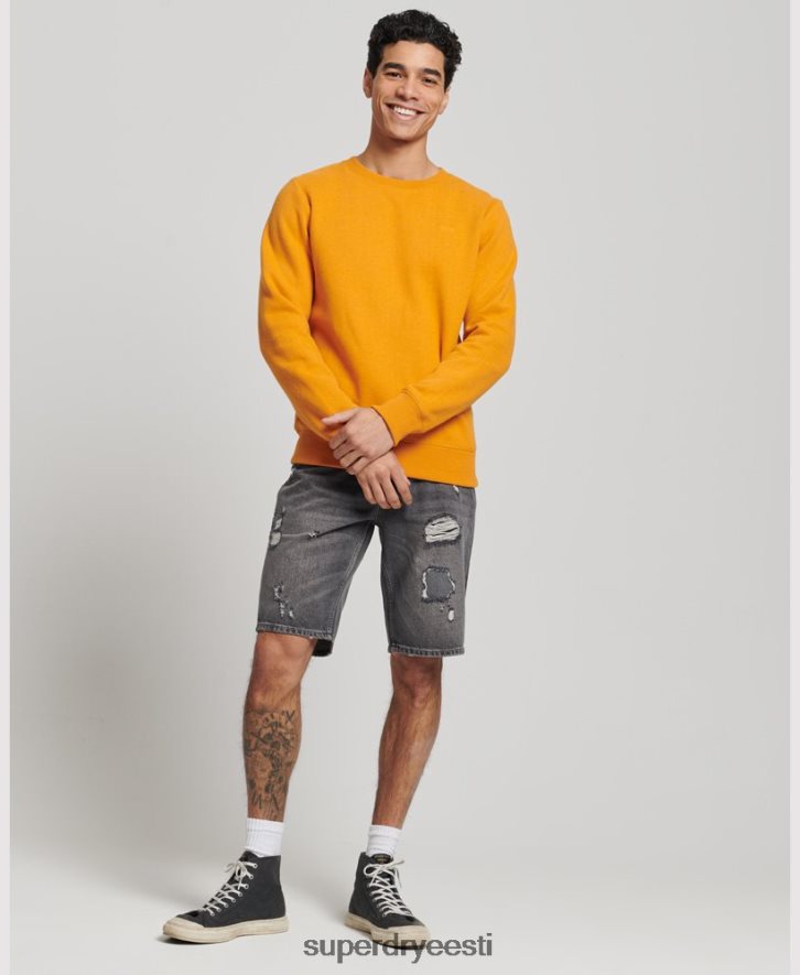 Superdry mehed Vintage logoga tikitud meeskonna dressipluus B2LT4523 Riietus kollane