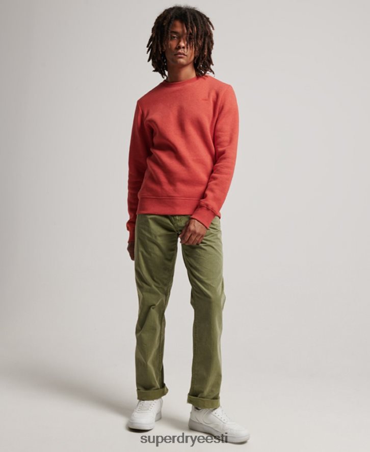 Superdry mehed Vintage logoga tikitud meeskonna dressipluus B2LT4556 Riietus oranž