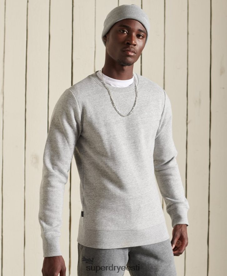 Superdry mehed Vintage logoga tikitud meeskonna dressipluus B2LT4750 Riietus hall