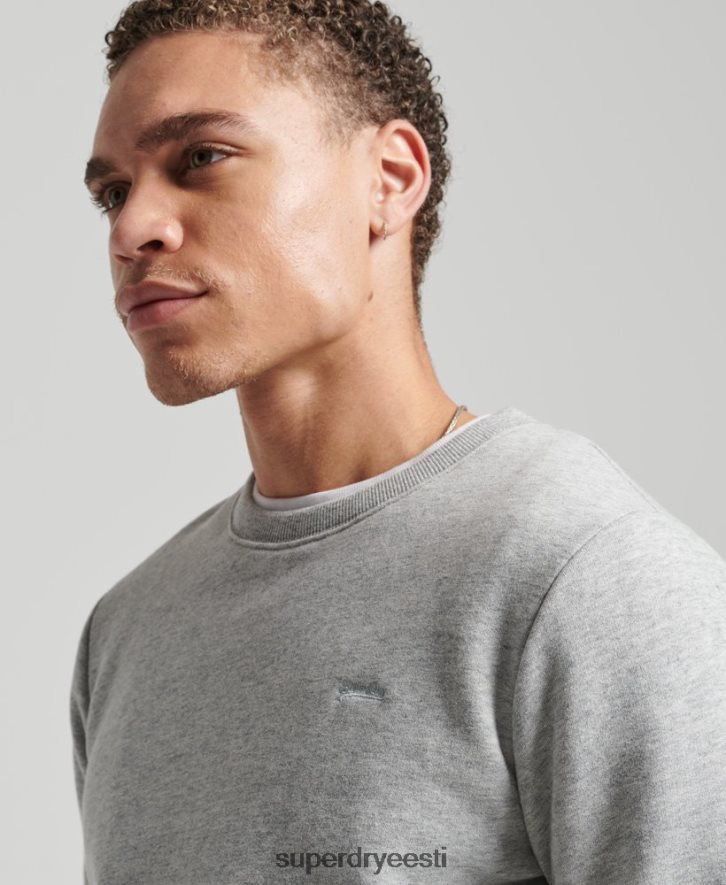 Superdry mehed Vintage logoga tikitud meeskonna dressipluus B2LT4751 Riietus hall