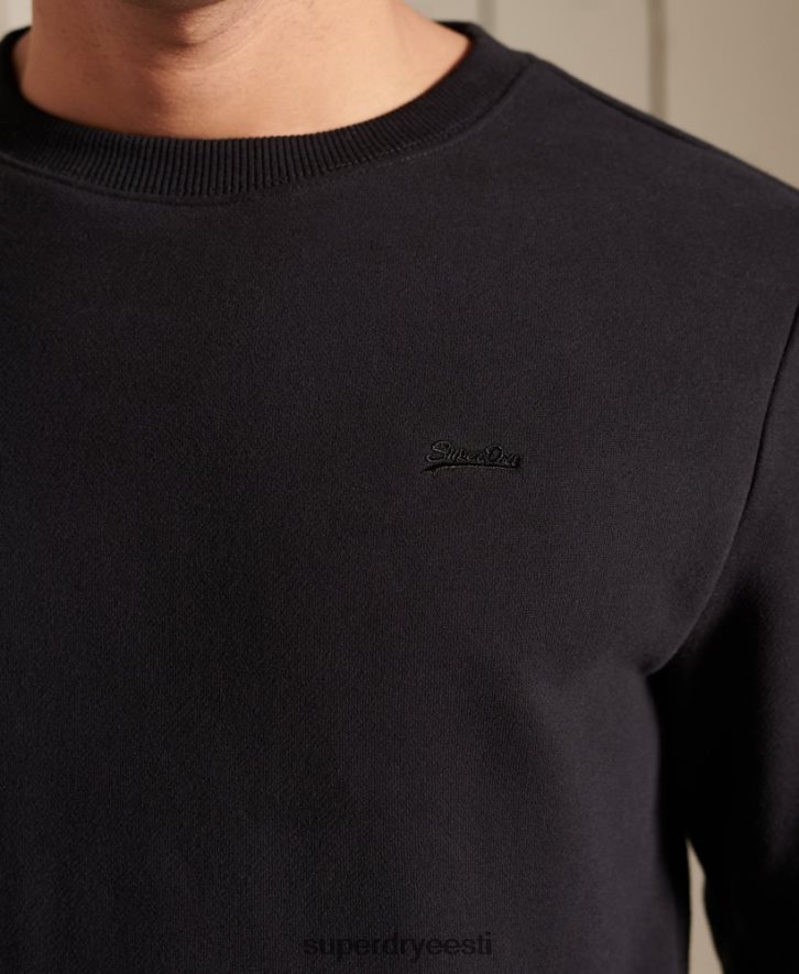 Superdry mehed Vintage logoga tikitud meeskonna dressipluus B2LT4776 Riietus must