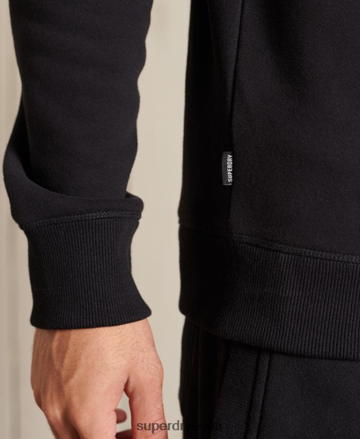 Superdry mehed Vintage logoga tikitud meeskonna dressipluus B2LT4776 Riietus must