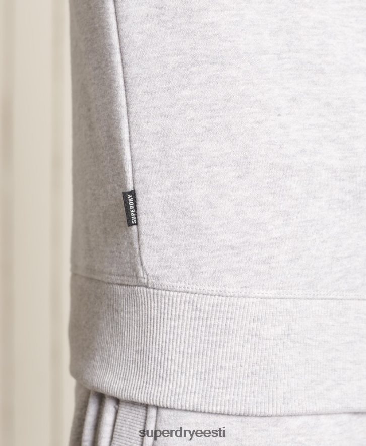 Superdry mehed Vintage logoga tikitud meeskonna dressipluus B2LT4777 Riietus helehall